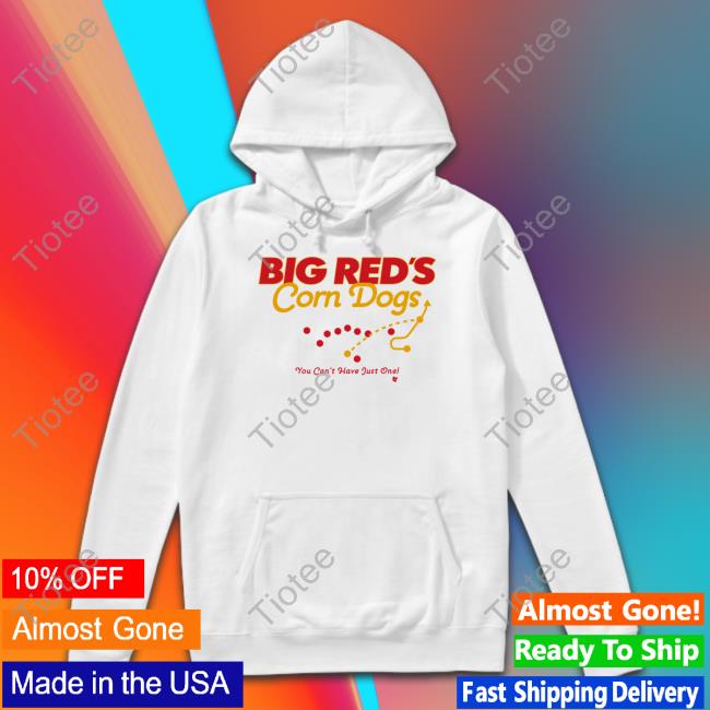 Big Red's Corn Dogs, Adult T-Shirt / Extra Large - Pro Football - Sports Fan Gear | breakingt