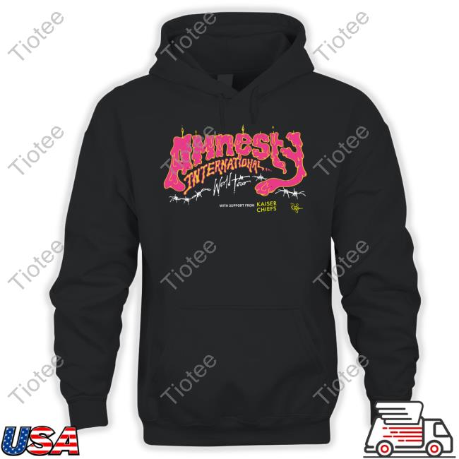 Official Amnesty International World Tour With Support From Kaiser Chiefs Shirt Ricky Wilson Official Amnesty International World Tour With Support From Kaiser Chiefs Shirt Ricky Wilson