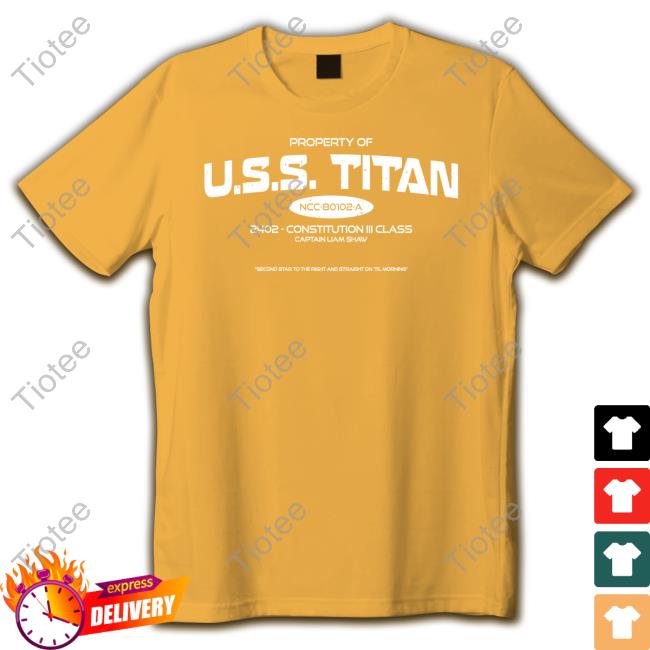 Brandon Kleyla Property Of Uss Titan 2402 Constitution Iii Class Captain Liam Shaw Long Sleeve Brandon Kleyla Property Of Uss Titan 2402 Constitution Iii Class Captain Liam Shaw Long Sleeve