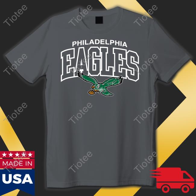 Official Philadelphia eagles mitchell & ness kelly green logo arch