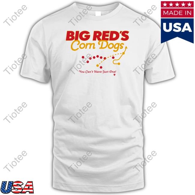 Big Red's Corn Dogs, Women's V-Neck T-Shirt / Large - Pro Football - Sports Fan Gear | breakingt