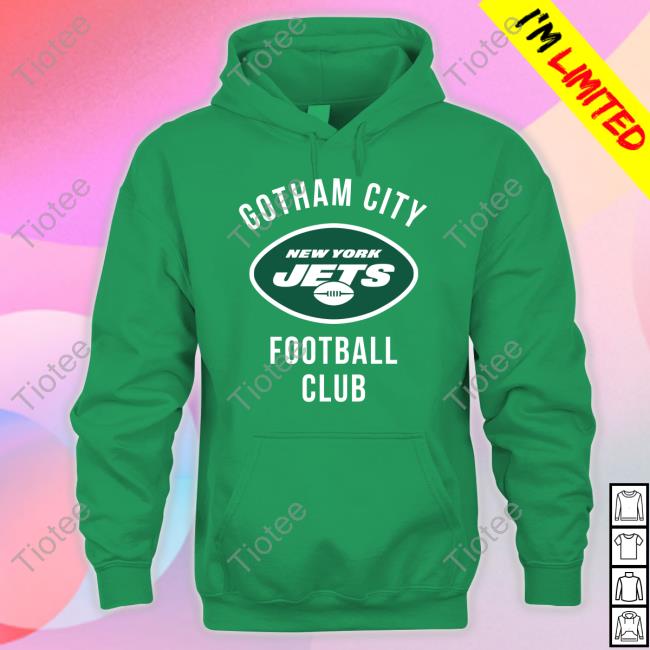 Robert Saleh Wearing Gotham City New York Jets Football Club Hoodie - Tiotee
