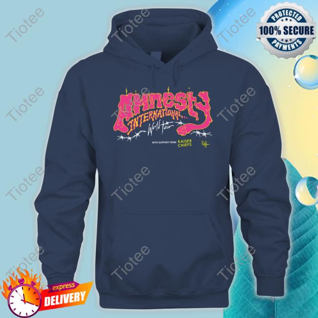 Official Amnesty International World Tour With Support From Kaiser Chiefs Shirt Ricky Wilson Official Amnesty International World Tour With Support From Kaiser Chiefs Shirt Ricky Wilson