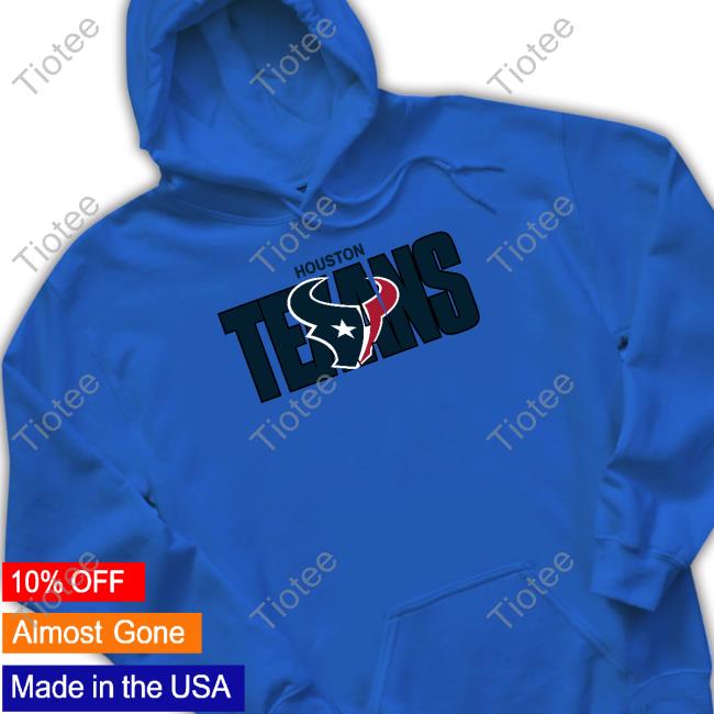 New Era Houston Texans NFL Blue Pullover Hoodie Sweatshirt