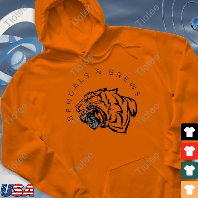 Bengals And Brews Can Crusher With Text T Shirt Bengals And Brews Can Crusher With Text T Shirt