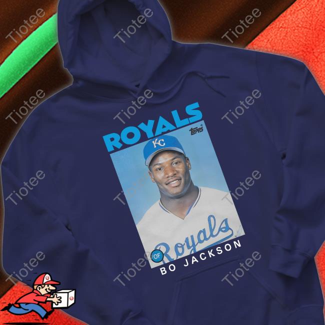 Homage Merch 1986 Topps Baseball Bo Jackson Royals Shirt, hoodie