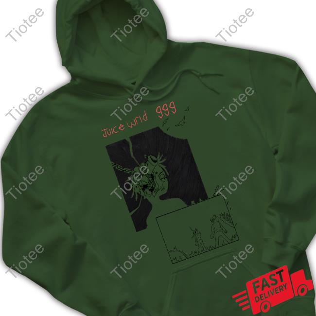 Juice Wrld Rose Hoodie