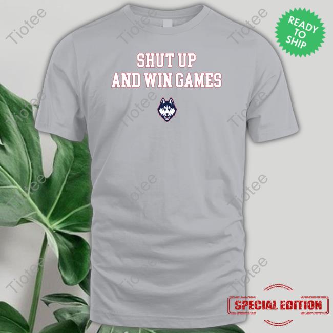 LIMITED RELEASE: UConn Shut Up and Win Games Tee in Grey – The