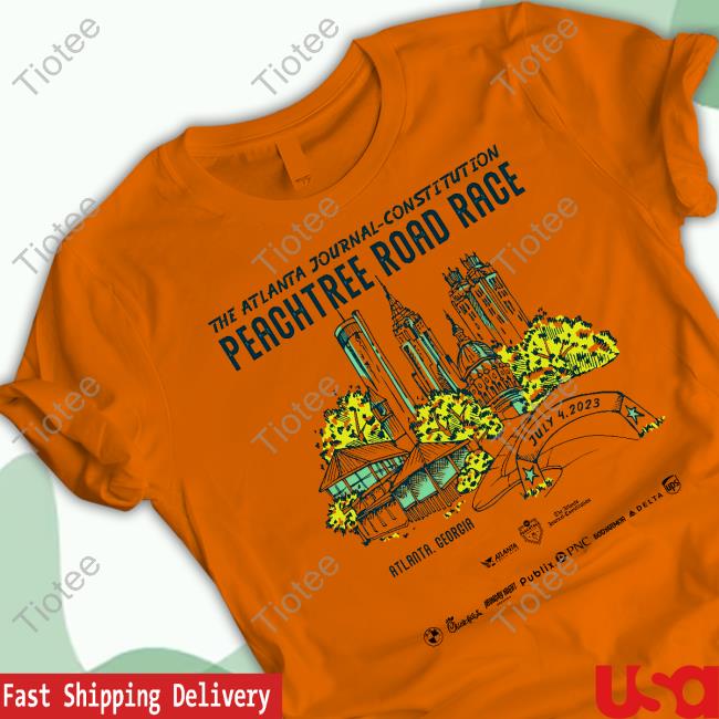 2023 Ajc Peachtree Road Race T Shirt Tiotee