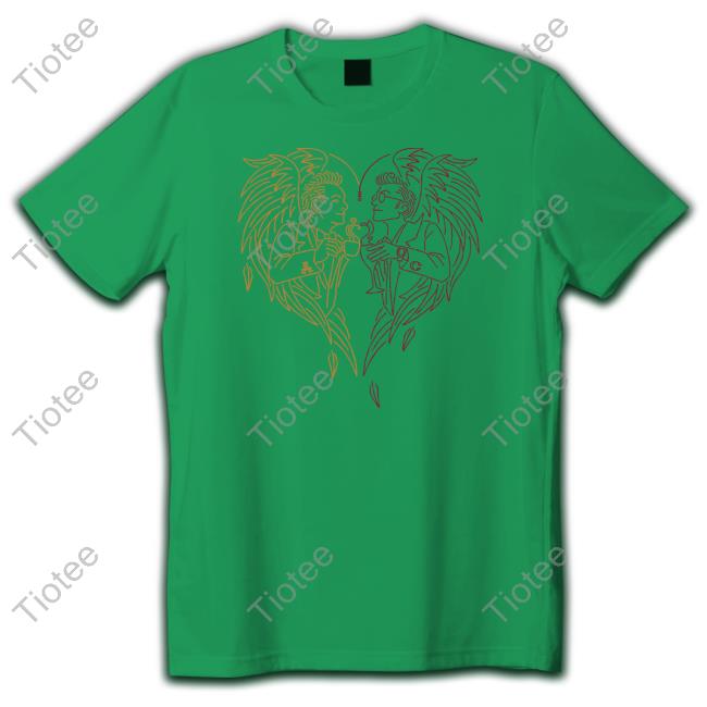 acecrisis Good Omens A Toast to the World Gold and Red Long Sleeve Tee acecrisis Good Omens A Toast to the World Gold and Red Long Sleeve Tee