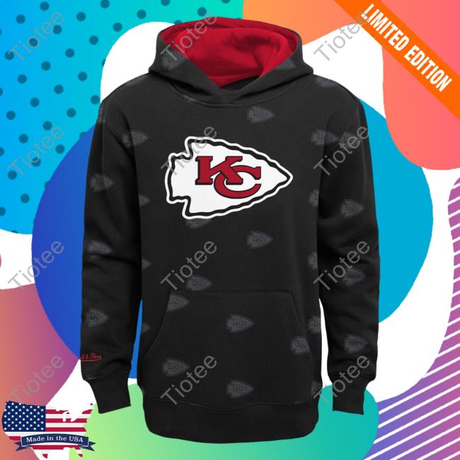 Kansas City Chiefs Mitchell & Ness Short Sleeve Fleece Hoodie