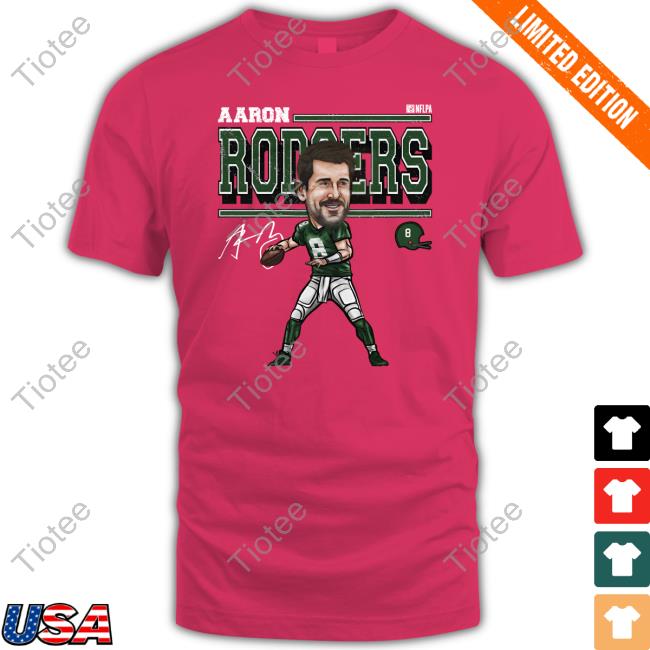 Aaron Rodgers New York J Cartoon Tee Shirt - Snowshirt