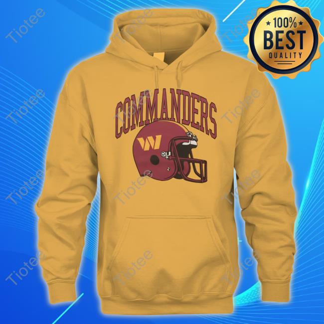 Homage Apparel Shop Washington Commanders Helmet Sweatshirt - Tiotee