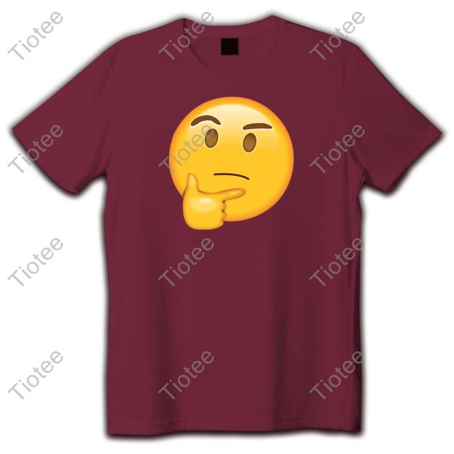 Miami Dolphins Emoji-Thinking Mens Cool Grey Gag Silly Thoughtful T Shirts  - Tiotee