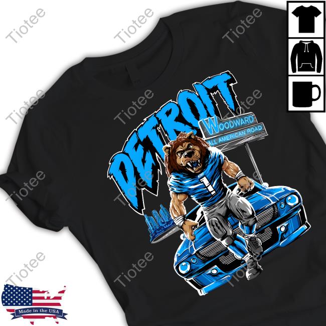 Kiwiclo Detroit Woodward All America Tee Shirt Kiwiclo Detroit Woodward All America Tee Shirt