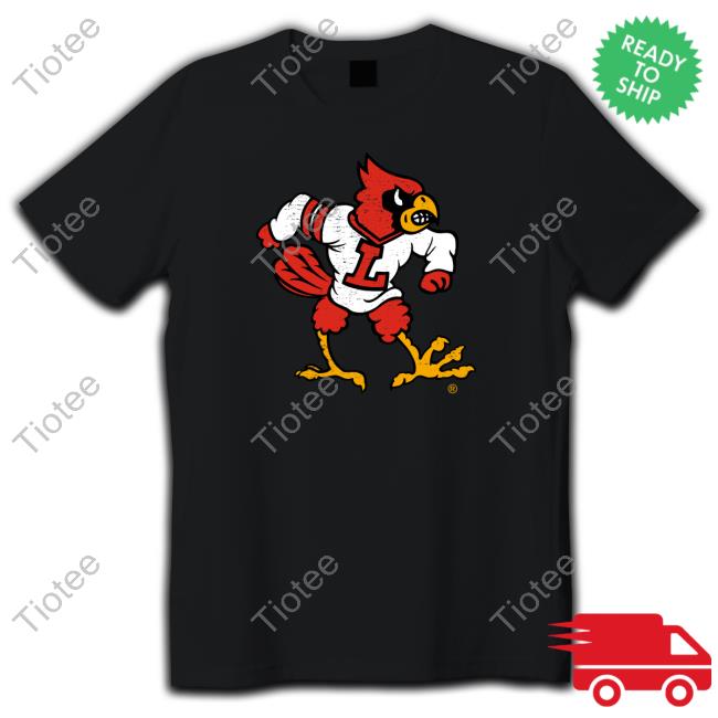 Louisville Cardinals mascot men's basketball shirt, hoodie