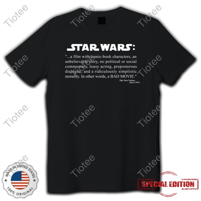 George Lucas The New Yorker's Bad Review Of Star Wars Tee Shirt