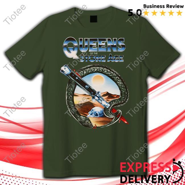 Qotsa Store Qotsa Desert Skull T-Shirt Qotsa Store Qotsa Desert Skull T-Shirt