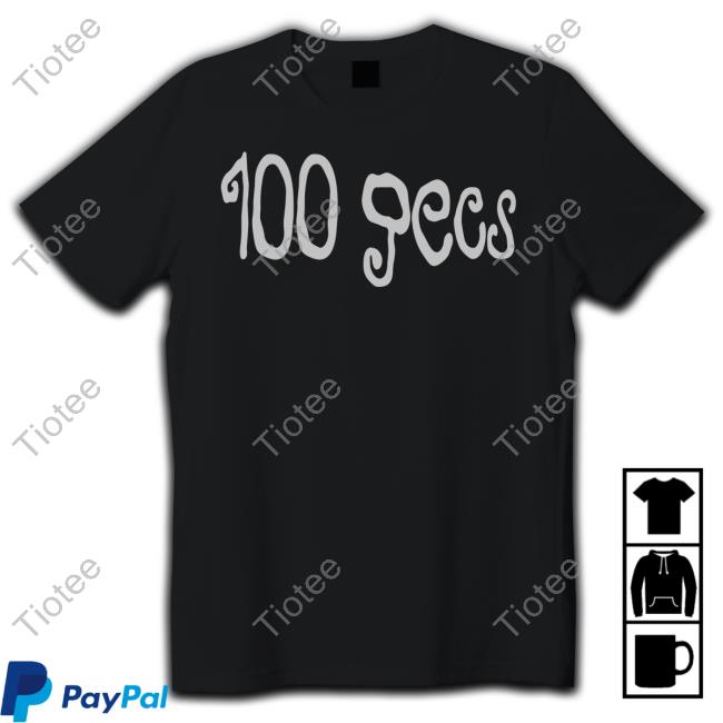 100 Gecs Merch Curly Logo Black Shirt