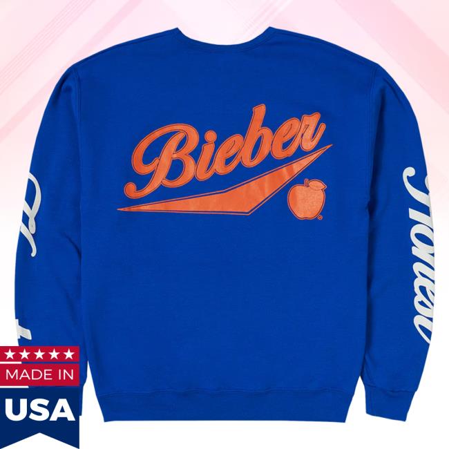 Official Justin Bieber Merch Store Shop Justin Bieber Spicy X Nyc Blue Crew neck JustinBieber Apparel Clothing Official Justin Bieber Merch Store Shop Justin Bieber Spicy X Nyc Blue Crew neck JustinBieber Apparel Clothing