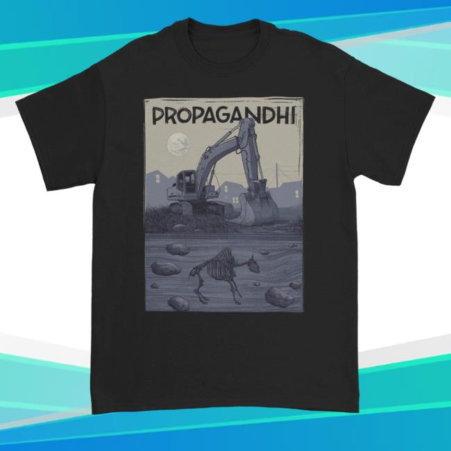 Official Propagandhi Merch Bulldoze Crewneck Sweatshirt Official Propagandhi Merch Bulldoze Crewneck Sweatshirt