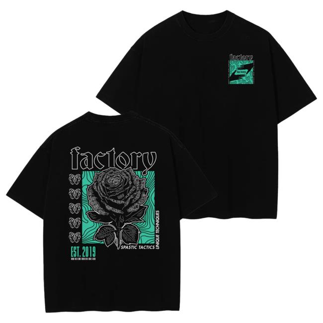 Official Wobble Factory Factory Rose T-Shirt Official Wobble Factory Factory Rose T-Shirt