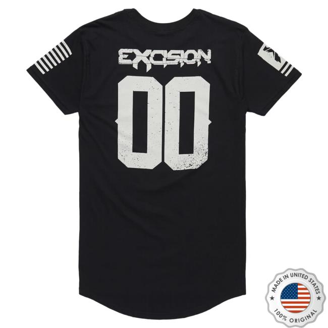 Official Excision Merch Bar 'Street' Droptail Popover Shirt - Black MerchBar Official Excision Merch Bar 'Street' Droptail Popover Shirt - Black MerchBar