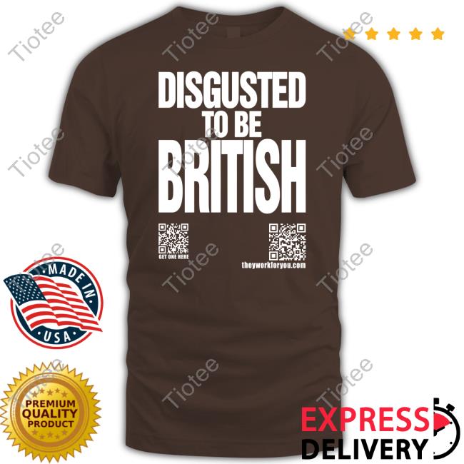 Katharinehamnett Disgusted To Be British Unisex T Shirt Katharinehamnett Disgusted To Be British Unisex T Shirt