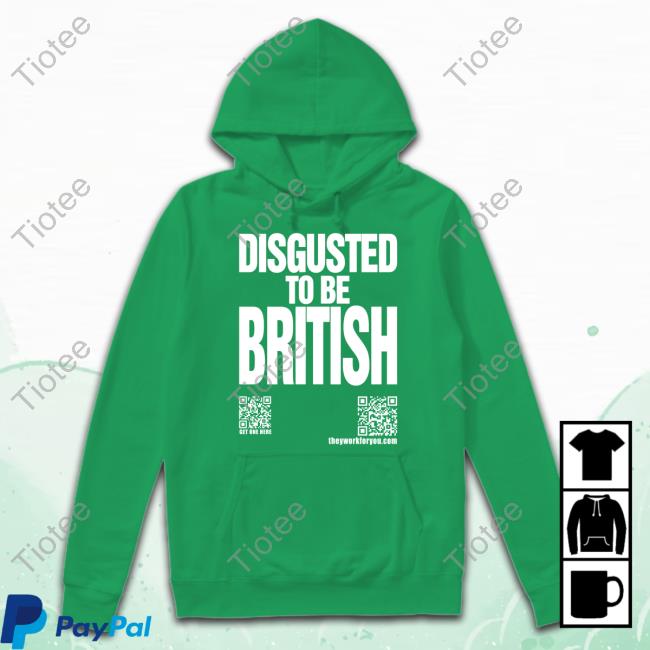 Katharinehamnett Disgusted To Be British Unisex T Shirt Katharinehamnett Disgusted To Be British Unisex T Shirt