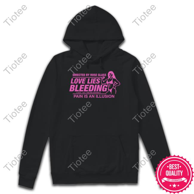 Official Directed By Rose Glass Love Lies Bleeding Hooded Sweatshirt Official Directed By Rose Glass Love Lies Bleeding Hooded Sweatshirt