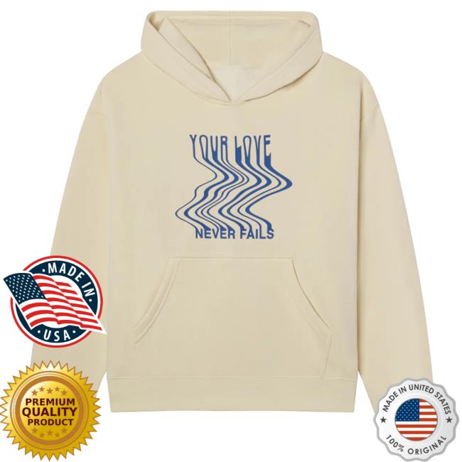 Official Elevated Faith Clothing Love Never Fails Cream Unisex Popover Hoodie Official Elevated Faith Clothing Love Never Fails Cream Unisex Popover Hoodie