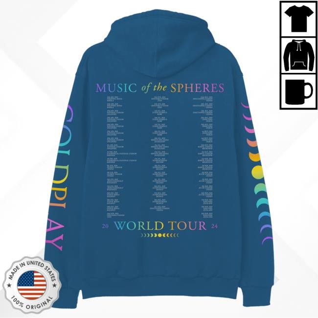 2024 Music Of The Spheres World Tour Heart Hoody - Coldplay 2024 Music Of The Spheres World Tour Heart Hoody - Coldplay