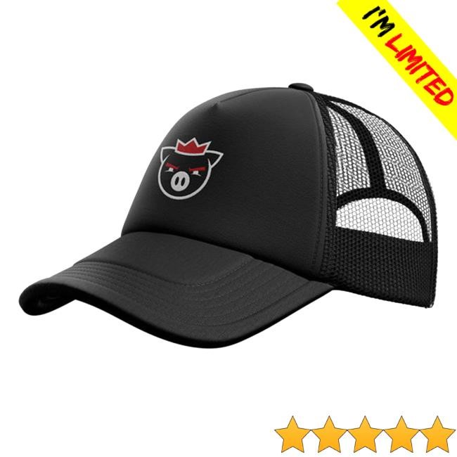Agro Pig Trucker Vintage Cap (Black) - Technoblade Official Shop Merch