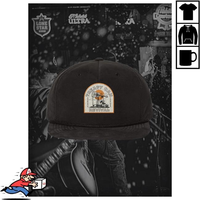 Official Treaty Oak Revival Merch Guitar Patch Rope Hat Official Treaty Oak Revival Merch Guitar Patch Rope Hat