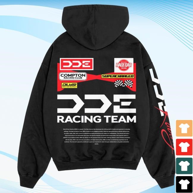 Official Shop DDE Racing Team Black Tshirt Shopdde Official Shop DDE Racing Team Black Tshirt Shopdde