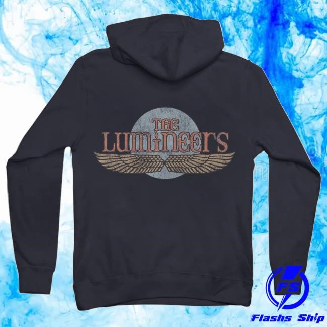 The Lumineers Winged Logo Zip Up Hooded Sweatshirt The Lumineers Merch The Lumineers Winged Logo Zip Up Hooded Sweatshirt The Lumineers Merch