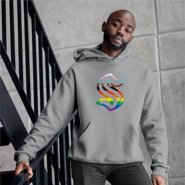 Seattle Hockey Team Store Seattle Kraken Pride Primary LGBTQ Hooded Sweatshirt Lexilafleur
