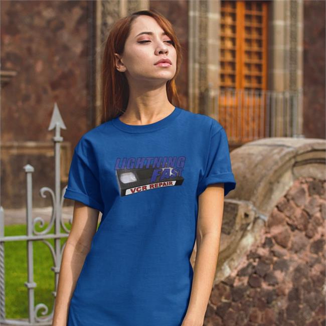 Red Letter Media Merch Lightning Fast Vcr Repair Crewneck Sweatshirt