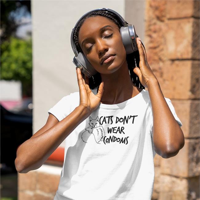Cats Don't Wear Condoms Tee Shirt