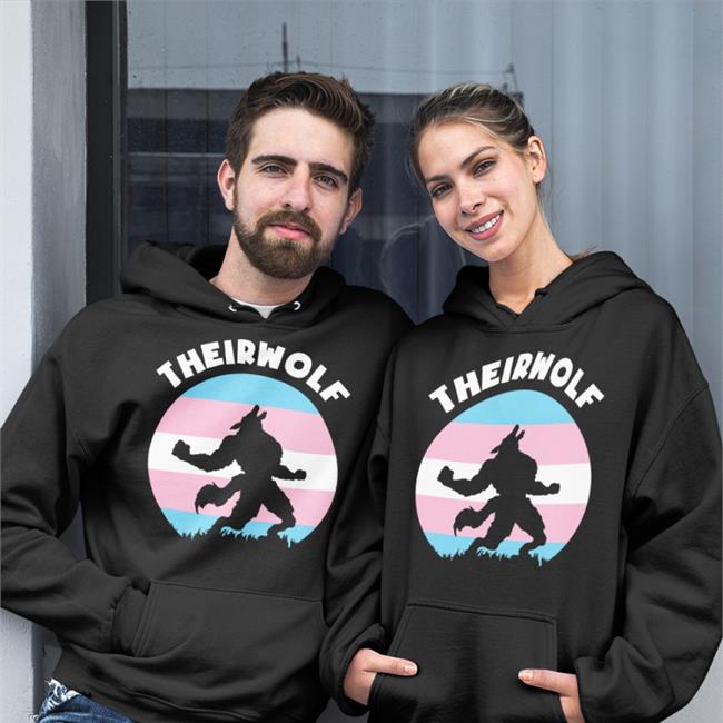 Theirwolf Trans Pride Lgbt Tee Shirt Transgender Flag Bvdgrrl