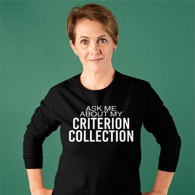Ask Me About My Criterion Collection T Shirt Black