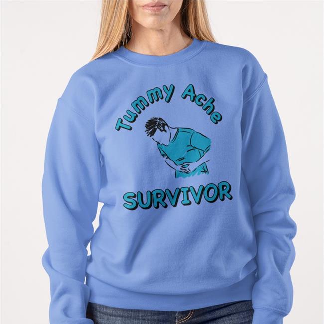 Tummy Ache Survivor T Shirt Tummy Ache Survivor T Shirt White