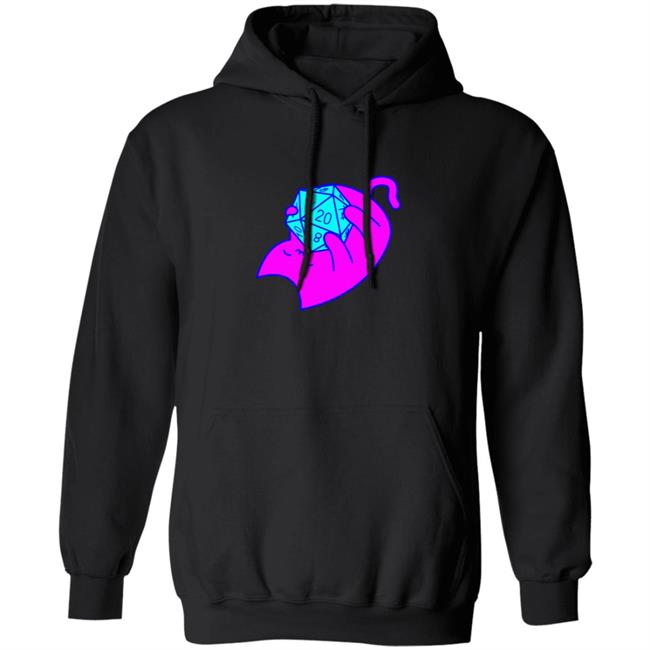 Sodapoppin Merch D20 Dice Cat Hoodie Sweatshirt