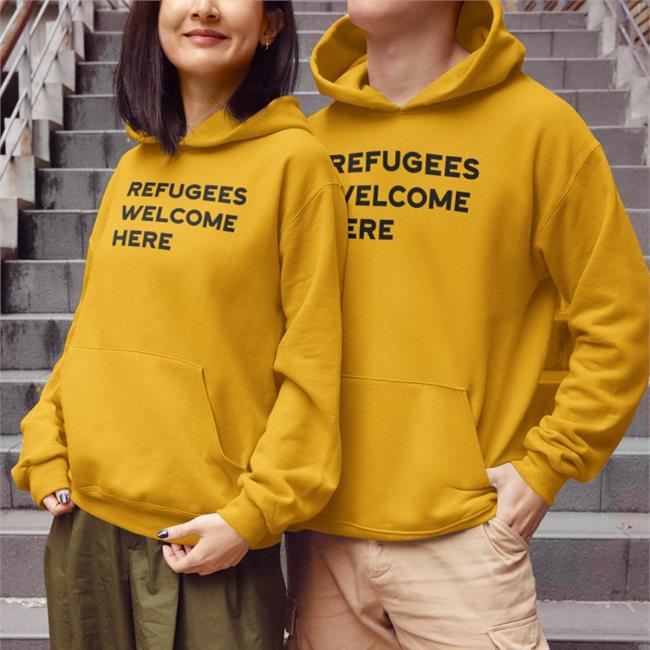 Paul Bloomer Refugees Welcome Here Long Sleeve