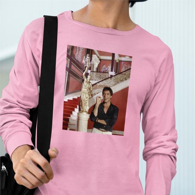 Chris Streveler Scarface Shirt Pink Zack Rosenblatt