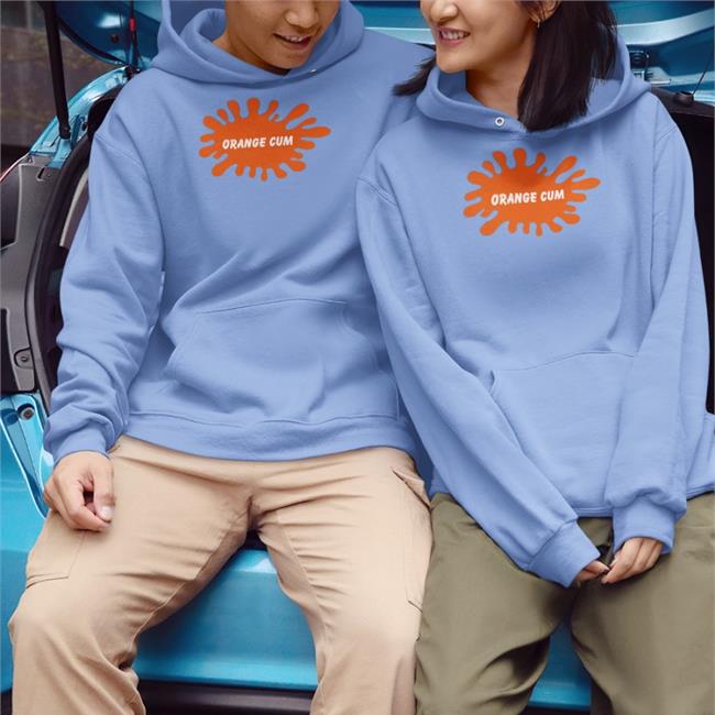 Shirts That Go Hard Merch Orange Cum Tee Shirt