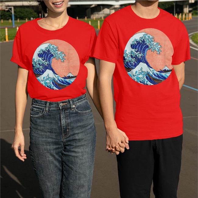 The Great Wave Of Kanagawa Japanese Shirt Black