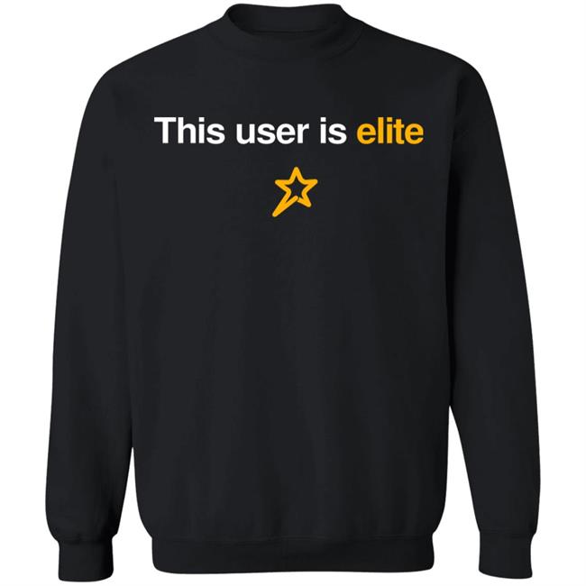 Elite Merch This User Is Elite Crewneck Sweatshirt