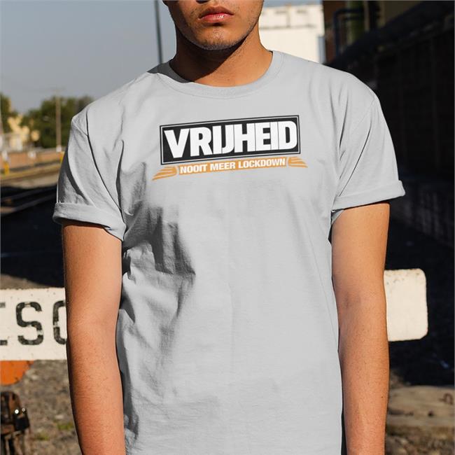 De Jensen Show Merch Vrijheid Nooit Meer Lockdown Crewneck Sweatshirt Robert Pijkeren