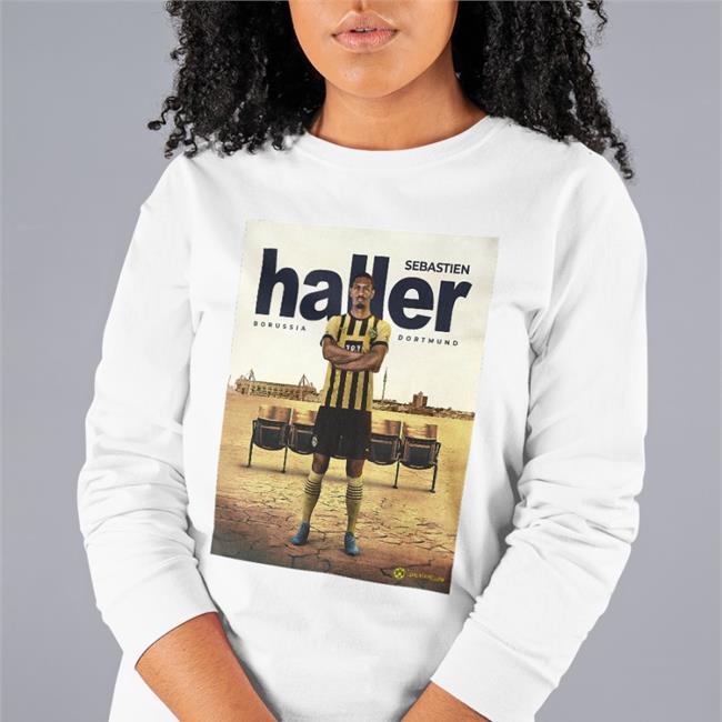 BlackYellow Sebastien Haller Borussia Dortmund Long Sleeve Tee Sébastien Romain Teddy Haller